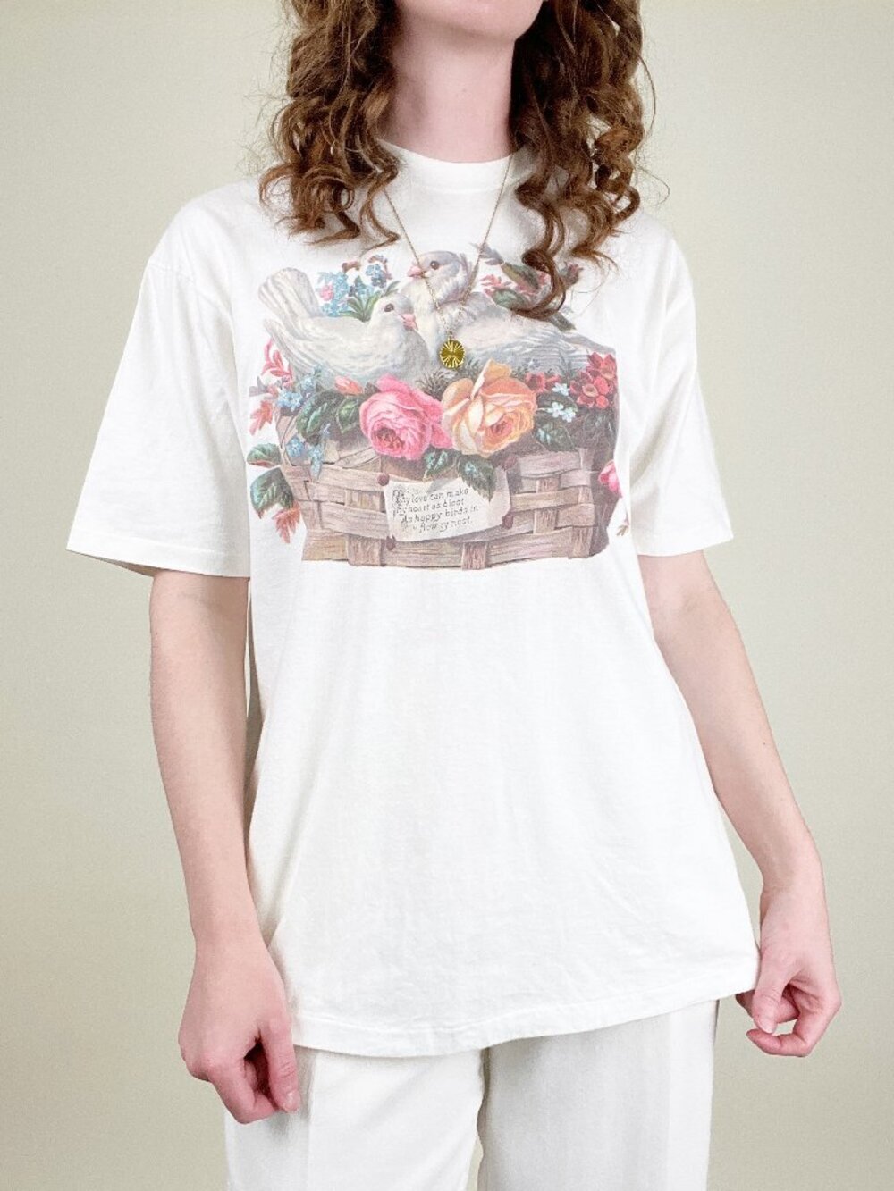 Vintage Single Stitch Graphic T-Shirt Romantic Femme Coquette Feminine Girly Tee